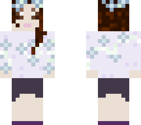 lavender and baby blue flower girl