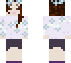 lavender and baby blue flower girl fixed