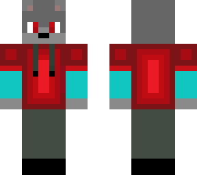 lobo con chamarra roja