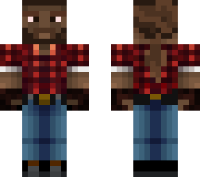 lumberjack with long hair