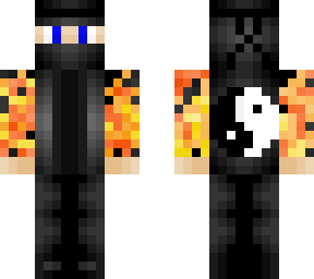 ninja guy with fire power (realistic shade)