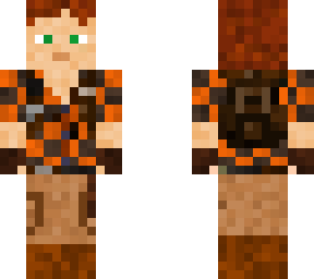 orange checkered shirt