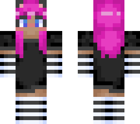 pink hair neko girl
