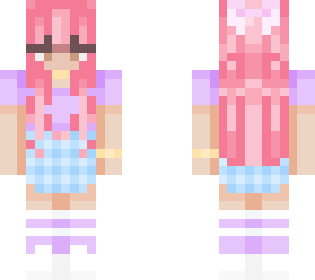 pink skirt girl (not my skin)