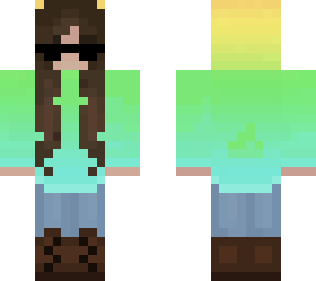 puffy but jeans n boots