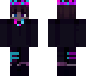 purple and cyan