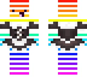 rainbow derp in maid outfit