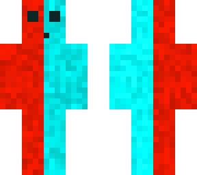 red and blue creeper slime