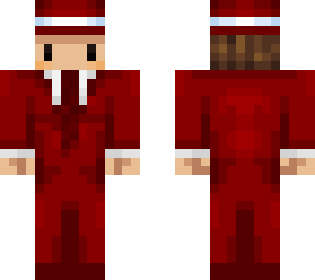 red suit