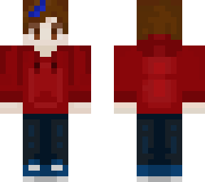 red sweatshirt boy