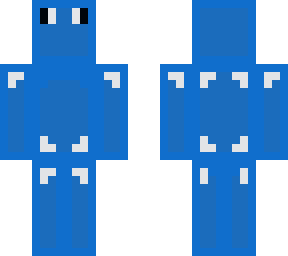 shiney blue human skin
