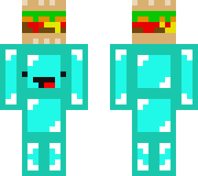 skeppy holding a cheese burger