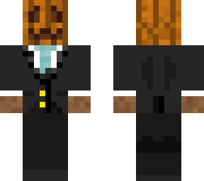 snow golem in a suit