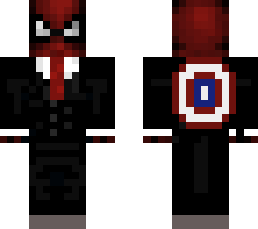 spiderman elegant with captain america's shield