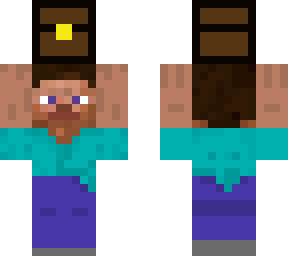 steve holding chest