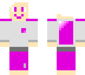 the pink gamer (white hair)