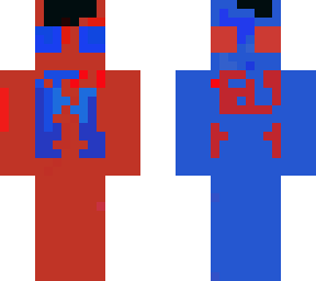 the red and blue skin