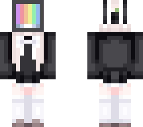 tv head (maid outfit)