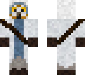 winter man boy owl