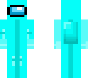 -* n o t  l i g h t  b l u e *- cyan among us skin // fixed //
