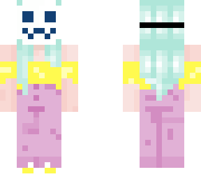 A Pastel Skull Mask Minecraft Skin