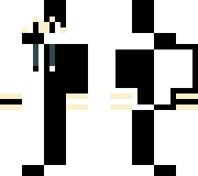 black and white