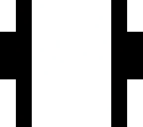 black and white halves