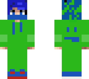 blue and green boy