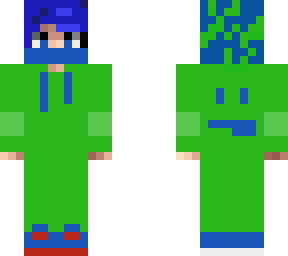 blue and green boy
