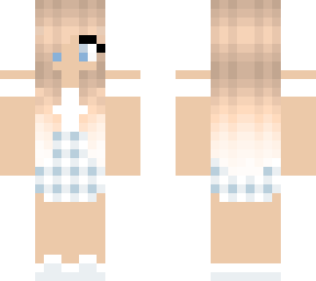 blue plaid girl