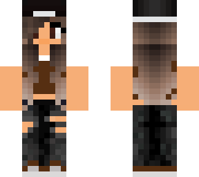 brown top girl