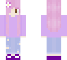 casual purple girl - i made my pfp into a skin! (edit)