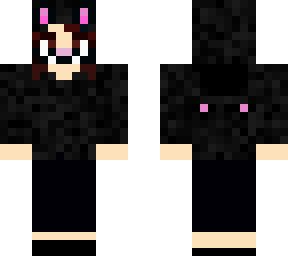 cat girl with mask