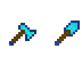 diamond axe and shovel