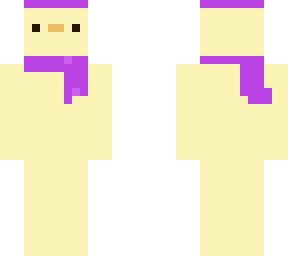 duck with scarf and hat