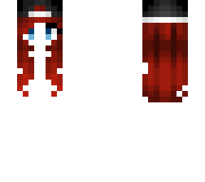 female hb - short w/ hat - redhead