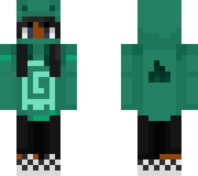 girl  in karls froggy hoodie