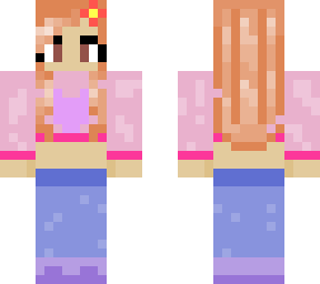 girl in pink cropped shirt and jeans