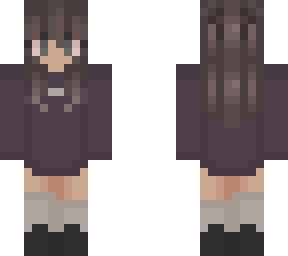 girl in purple hoodie