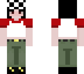 girl tommyinnit short black hair with gogy glasses