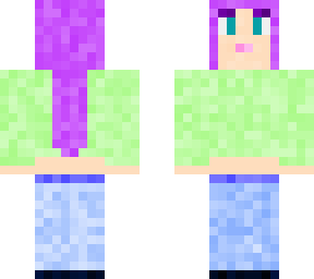 girl wearing pastel colors