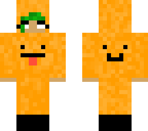 girl with orange overall