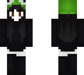 goth girl w froggi hat