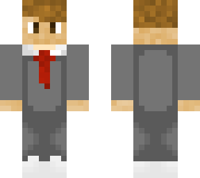 gray suit boy brown hair