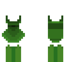 green dress!