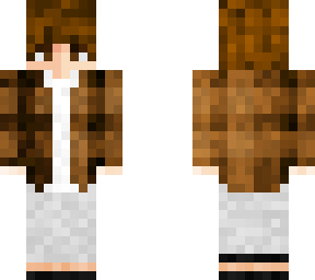 long hair plaid jacket teen