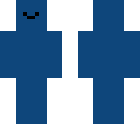 navy blue but with face