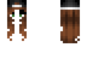 new female hb - short w/ hat - brown fade