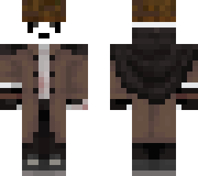 panda in a trench coat