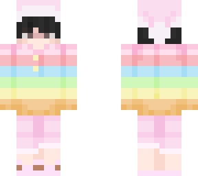pastel rainbow pajamas